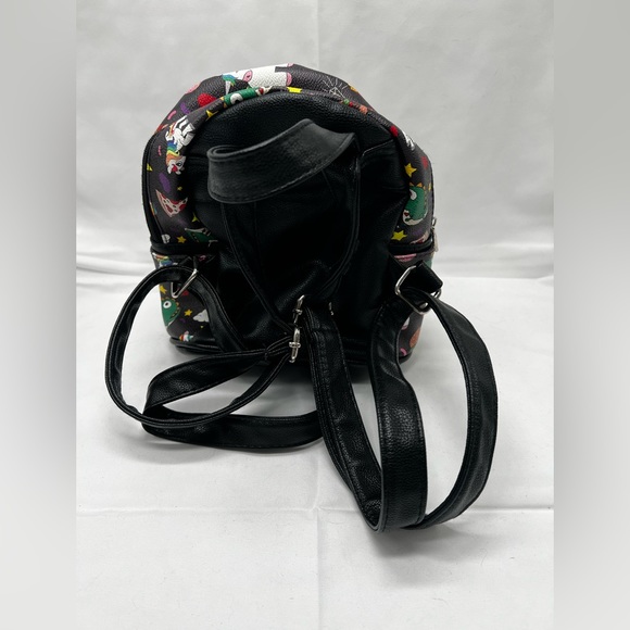 Ashley. M Unicorn and Junkfood Collage Mini Backpack (PB1) - Picture 2 of 8